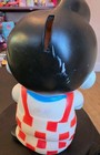 Bob   s Big Boy Vintage Rubber Coin Piggy Bank 1970   s Niagara Plasticsmissing Plug