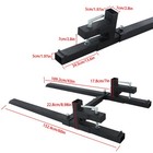 60  2000lbs Tractor Bucket Clamp On Pallet Forks With Adjustable Stabilizer Bar