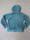Nike Sherpa Hoodie Jacket Large Girls Fleece Teal Blue Full Zip Cq4220-364