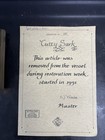 Authentic Pair Of Strakes W  Bronze Bolt From The     Cutty Sark    W coa 1869