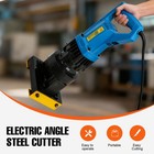 Electric Hydraulic Angle Iron Steel Cutter Machine 45   Edge  Curved Arc Cutting