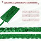 0 6 Inch X 7 Yards Sequins Trim Flat Green Sequin Ribbon Trim Strip
