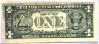 1974 Series  1 Federal Reserve Note Wet Ink Transfer Error