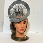  48 Bellissima Collection Women Feather Veil Fascinator Hat Light Gray