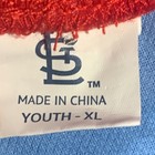 Youth Xl St Louis Cardinals Track Pants Blue Red White Stripes Polyester