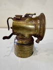 Justrite Carbide Miners Head Lamp 1913 Spiral Feed With Beaded Bottom