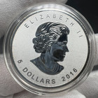  5 2016 1oz  9999 Silver Maple Leaf - Bigfoot Privy Reverse Proof Bu