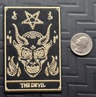 The Devil Tarot Card Embroidered Iron On Patch Classic  Halloween