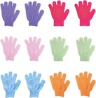 12 Pcs Exfoliating Bath Gloves deep Scrubbing Dead Skin Shower Gloves For Bea   