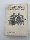 Vtg 70   s Concord Miniature Dollhouse Doll Family Set And Plus 1