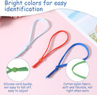 60pcs Stretchy Puppy Collars For Litter Colored Whelping Identification Bands
