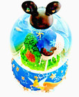 Mickey Mouse Snowglobe Disney Musical Snow Globe 2000