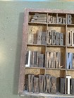 Antique Wood Printers Type Letterpress Blocks Letters Numbers Type Case Lot Old
