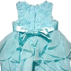 American Princess 12 Month Girls Blue Flower Dress  Guest To Wedding Or   