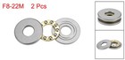 2pack F8-22m Miniature Thrust Ball Bearing Chrome Steel With Washer 8x22x7mm