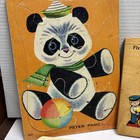 Vtg 1970s Lot Of 3 Fisher Price Wooden Puzzle Pick-up   Peek  562   2711   514