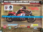 Vintage 1983 Twins Grand Prix Champion Team Leoni Sure-fire Motorcycle Poster