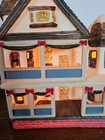 Vintage Deluxe Lighted Christmas House  1988 Christmas  Around The World