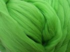 Green Wool Roving -spin Into Yarn  Needle   Wet Felt   Roving  Rove  Wool Top