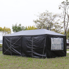 10 x20 black Outdoor Gazebo Canopy Wedding Party Tent 6 Removable Window Walls