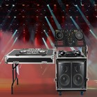 12u Sound Box 12u Pa Rack road Case Top Dj Table Top 2 Layers Studio W  Casters
