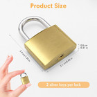 9-pack Small Metal Padlocks With Keys Luggage Travel Gym Locker Security Locks