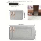 Absorbent Non-slip Soft Bath Mat Memory Foam Pvc Non-slip Backing Universal Rug