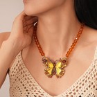 Big Butterfly Pendant Necklace   Earrings Set Rhinestone Statement Jewelry Women