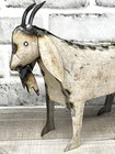 Rustic Repurposed Recycled Scrap Metal Goat Statue Home Farm Garden Lodge