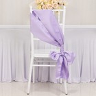 5 Lavender Lamour Satin Chair Sashes Party Wedding Event Decorations Supplies