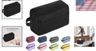 Luxurious Travel Toiletry Bag  Durable Oxford With Waterproof Interior  Black