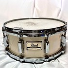 Pearl Maple Shell Snare Drum Vintage White 14 x5 5  Made In Japan