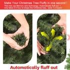 6ft Pre-lit Xmas Tree 760 Tips Hinged Branches Memory Wire Easy Fluff Christmas