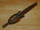 Vintage African Art Hand Carved Ebony Wood Tribal Mask Kenya