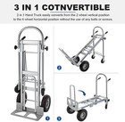 Heavy Duty Aluminum Hand Truck 4-in-1 1000 Lbs Capacity Convertible Dolly Cart