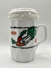 San Yeh Chinese Ceramic Tea Mug W Lid   Infuser Vintage China Travel Cup