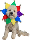 Dog Cat Jester Clown Halloween Costume With Collar Puppy Cosplay
