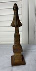 Vintage Spear Tipped Cast Iron Finial  post Top  Decor 12  Large