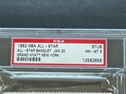 1982 Nba All Star Banquet Ticket Larry Bird Only As Mvp Rare Scarce Psa Nm-mt 8