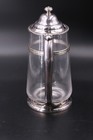 International Silver Etched Glass  chippewa Spring Water  Pitcher Hotel A    