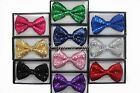 New Tuxedo Classic Bowtie Sequin Neckwear Adjustable Unisex Bow Tie