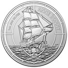 2021 Solomon Islands Anne Bonny Pirate Queens 1 Oz Silver Bu Coin In Capsule