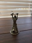 Vintage Hudson Pewter Wizard Sorceror Figurine Crystal Ball W  Book 1987   4279
