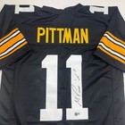 Autographed signed Michael Pittman Jr  Pittsburgh Black Jersey Bas Coa