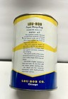 Metal Motor Oil Quart Can Vintage Lou-bob Super Heavy Duty Motor Oil   Empty 