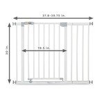 Hauck Pressure Mounted Baby Safety Gate With 8  Extension  White  open Box 