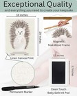Baby Gift Keepsake Footprint Kit Hedgehog 16  X 20  Wall Decor  30 Msrp