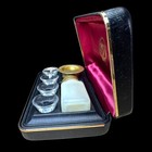 Artistic Churchware 4 Pup Travel Communion Set - Plate  Bottle  Case  4 Cups