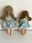 Lot Of  Vintage  50s Hard Plastic Dolls Virga Lucy   Tlc Walker In Cute Dresses
