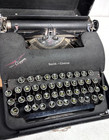1940s Smith Corona Clipper Portable Typewriter Vintage W  Case Made In Usa